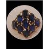 Image 1 : DECO Genuine 9 Sapphire large  GOLD RING #2050165