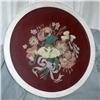 Image 1 : Floral Oil Painting in Round Frame #2050240
