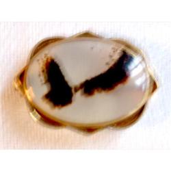 Antique Small Agate Pin #2063920