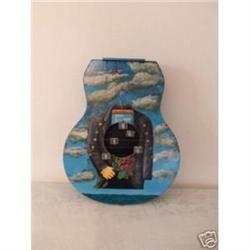 Handmade Guitar Wind bell authentic israeli art#2064024