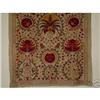 Image 1 : UZBEK SILK HANDMADE EMBROIDERY SUZANI 39X35 #2064043