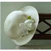 Image 1 : Lovely Childs Straw Like Hat - WHITE ROSE #2064057