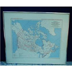 VINTAGE CANADIAN MEDICAL MAP #2064080