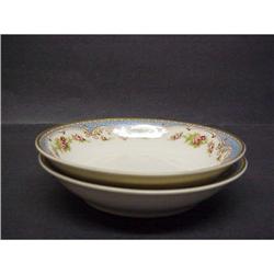 Antique Limoges 2 Cereal Bowls TINY ROSES #2064091