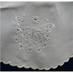 MADEIRA ROUND CLOTH WHITE BUTTERFLY #2064114