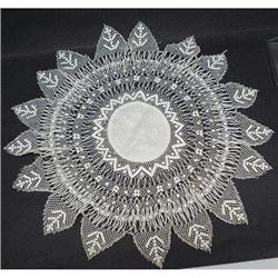LOVELY VICTORIAN FINE LACE LARGE DOILY #2064123
