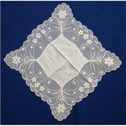 FINE LINEN & NET LACE - HANKY #2064147