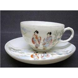 HAND PNTD.ORIENTAL CHINA CUP&SAUCER #2064154