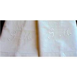 Pr. Pillow Cases Monogram G.M. PILLOWCASES #2064172