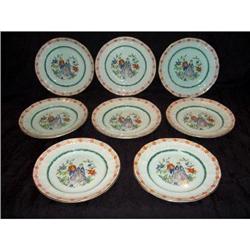 8 Adams Calyx Ware "The Piper" HP Salad Plates #2064235