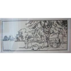 Original 1912 German Lithograph #2064252