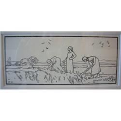 Original 1912 German Lithograph #2064255