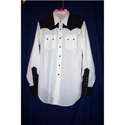 Vintage Western Cowboy Black/White Shirt #2064293