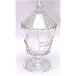 EAPG Cupid & Venus Footed  Covered Sugar Bowl #2064334