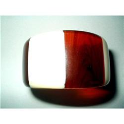 Vintage Striped Lucite Bangle Bracelet #2064359