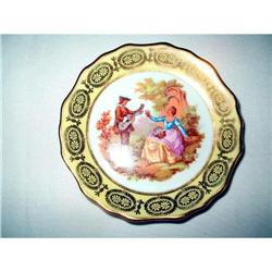 Limoges Miniature Plate Fragonard Signed 4" #2064369