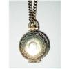 Image 1 : Victorian Brass Mourning Locket & Chain 32" #2064373