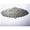 Image 1 : Victorian Silver Christian Mourning Bar Brooch #2064467