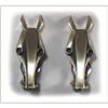 Image 1 : STERLING SILVER ART DECO HORSE HEAD EARRINGS #2064487