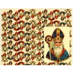2 LARGE UNCUT OLD SCRAP SHEETS ST. NICHOLAS P10#2064505