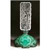 Image 1 : CZECH MALACHITE GLASS "HOLLYWOOD STAR" PERFUME #2064535