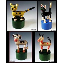 (8) JOINTED POP-UP WOODEN TOYS #2064543