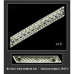 GLITTERING ART DECO RHINESTONE PIN CJ-3 #2064596