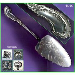 EXQUISITE DUTCH ROCOCO SILVER PIE SERVER / #2064613