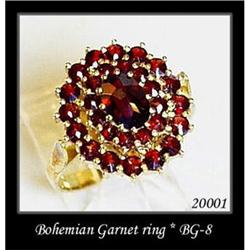 VINTAGE BOHEMIAN GARNET RING BG-008 #2064627