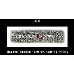 CZECH ART DECO BAR PIN 1930's #74  #2064631