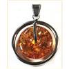 Image 1 : STERLING SILVER AMBER PENDANT / SL067 #2064734