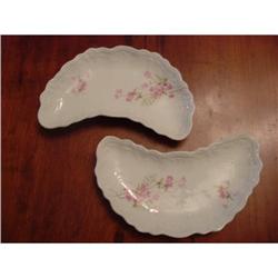 Victorian Bone Dishes Marked Welmar Germany #2064827