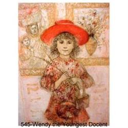 Wendy the Youngest Docent litho by Edna Hibel #2064837