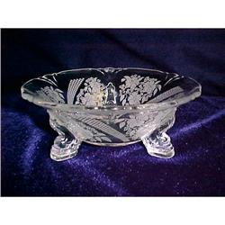 Heisey Dolphin Footed Bowl, "Empress" #480 #2064881