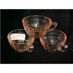 Set 3 Pink Depression Coffee Cups! #2064892
