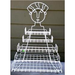 old vintage 1950s ART DECO WIRE LADY STORE #2065646