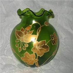 French Enameled Ruffled Bowl #2065671