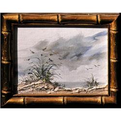 ORIG OIL PAINTING BEACH SAND DUNES #2065677