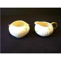 Belleek Cream & Sugar Bowl #2065680