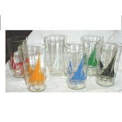 Set of 6 Sailboat Water Tumblers #2065727