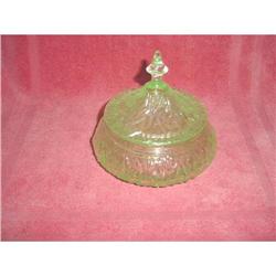 Green Transparent Powder Jar #2065789