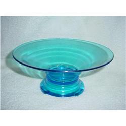 Fenton Blue Celeste Console Bowl with Stand #2065792