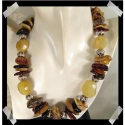 Chunky BALTIC amber GEMSTONE Sterling #2065815