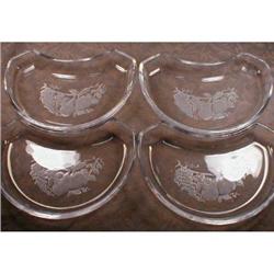 Val St Lambert BRUSSELS Crescent SALAD Plate-4 #2065821