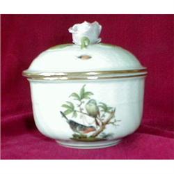 HEREND Rothschild BIRD Sugar BOWL 6182 1/2/RO #2065907