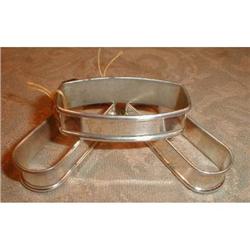 STERLING Silver NAPKIN Rings OVALS, Set of 3 #2065915