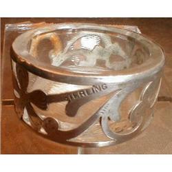 STERLING Overlay SALT Cellar  - ANTIQUE - #2065920