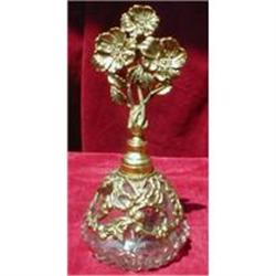 GOLD Filigree SCENT Bottle DAUBER Vintage #2065922