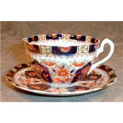 IMARI Cup & Saucer COURT China England ANTIQUE #2065938