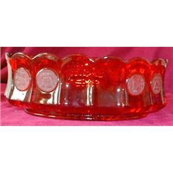FOSTORIA Coin RUBY - Oval DISH - 9 inch #2065946